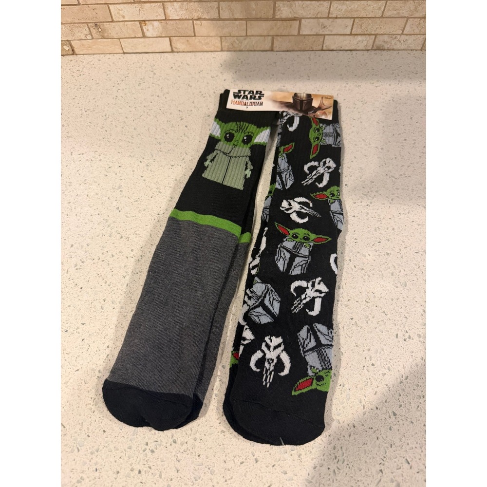 Men's Disney Star Wars The Mandalorian Socks 2 Pair NEW